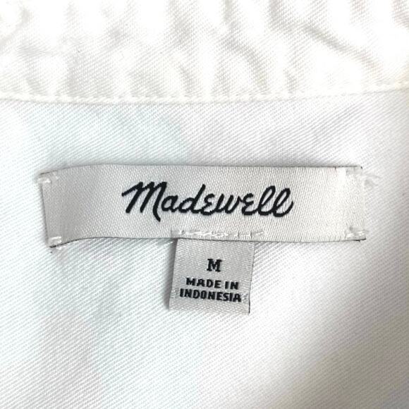 MADEWELL Long Sleeve Button Up Boyshirt‎ SZ M Oversized Classic Basic Minimalist - Picture 7 of 9